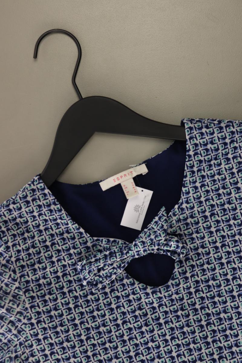 Esprit Kurzarmkleid Gr. S blau aus Polyester