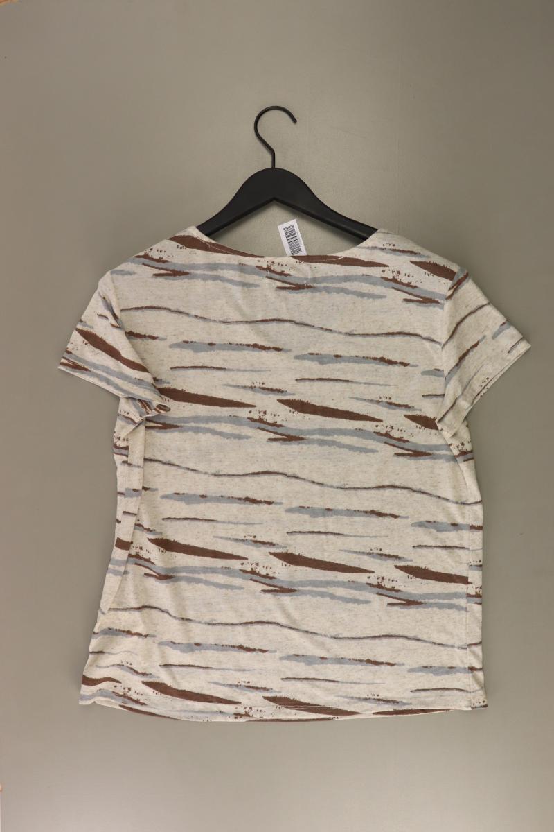 Reserved Shirt mit V-Ausschnitt Gr. XL Kurzarm grau aus Polyester