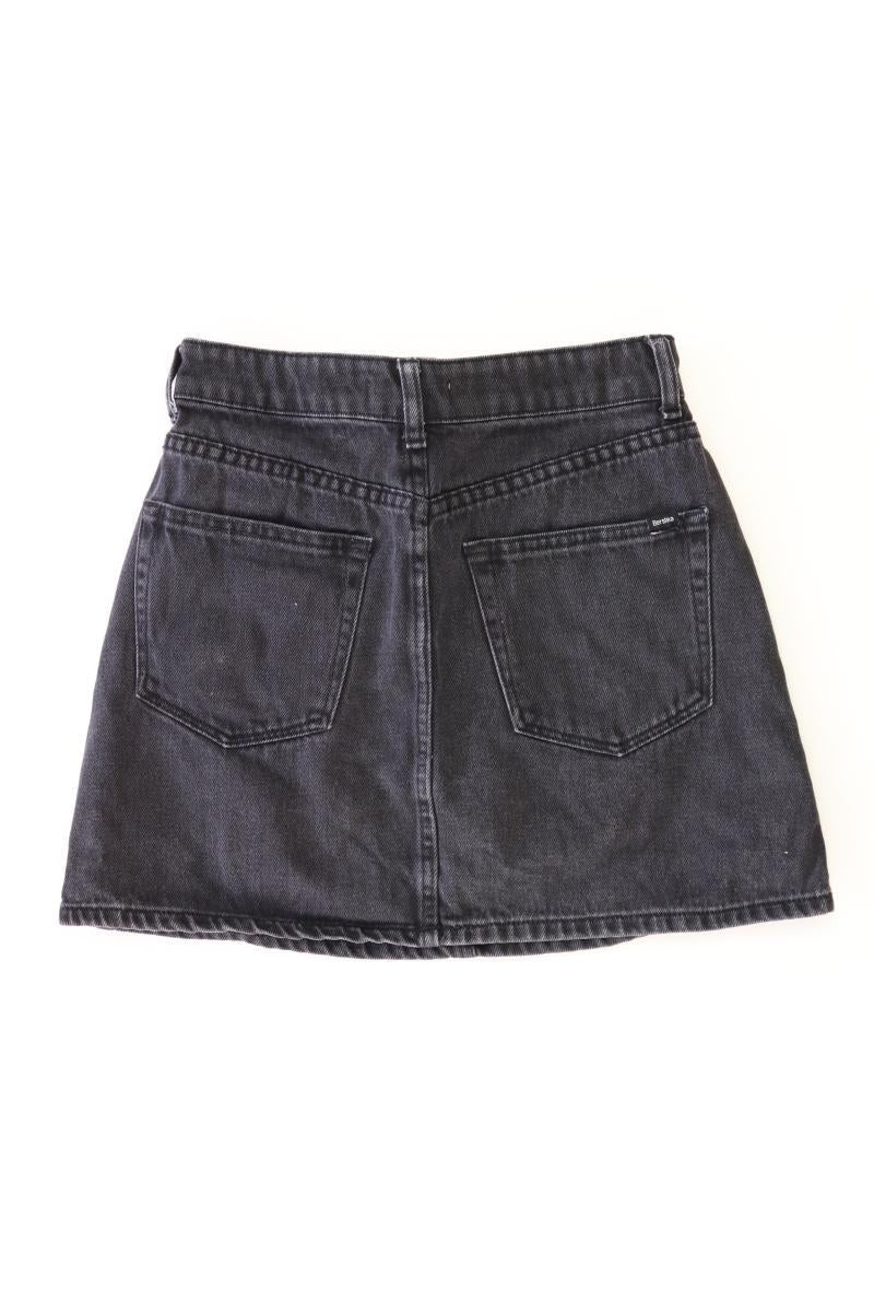 Bershka Jeansrock Gr. 32 schwarz aus Baumwolle