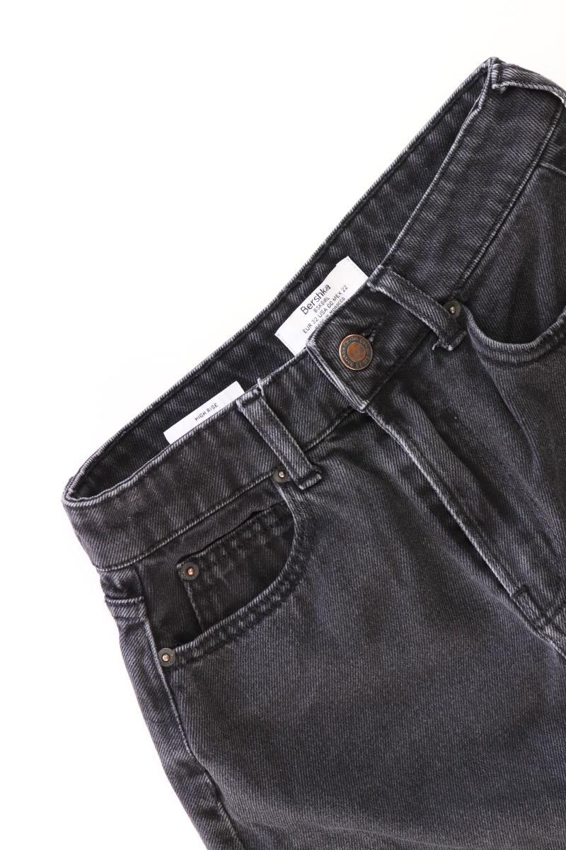 Bershka Jeansrock Gr. 32 schwarz aus Baumwolle