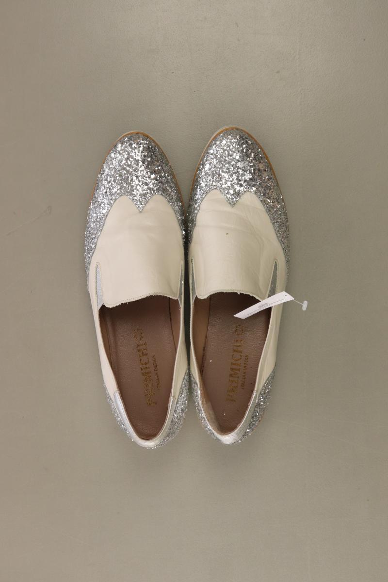 PRIMICHI Loafers Gr. 40 creme aus Leder