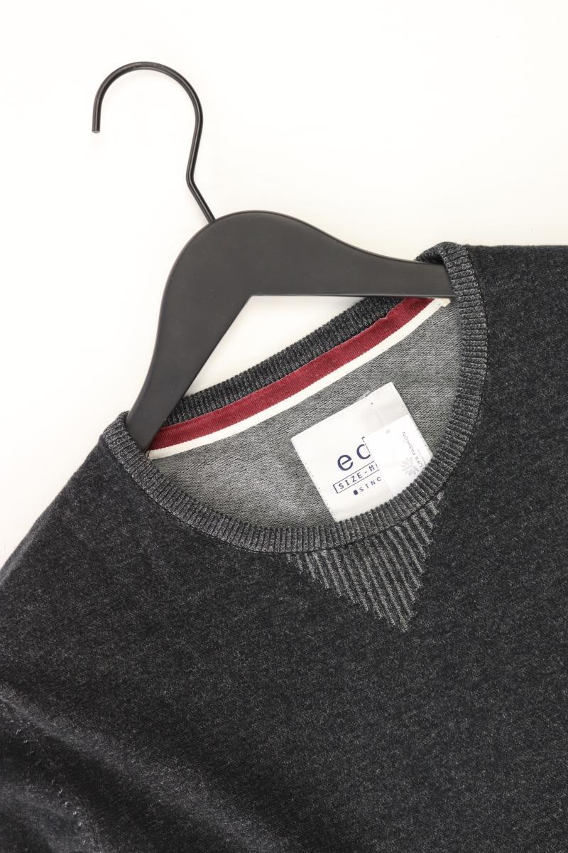 edc by Esprit Feinstrickpullover für Herren Gr. M grau aus Baumwolle