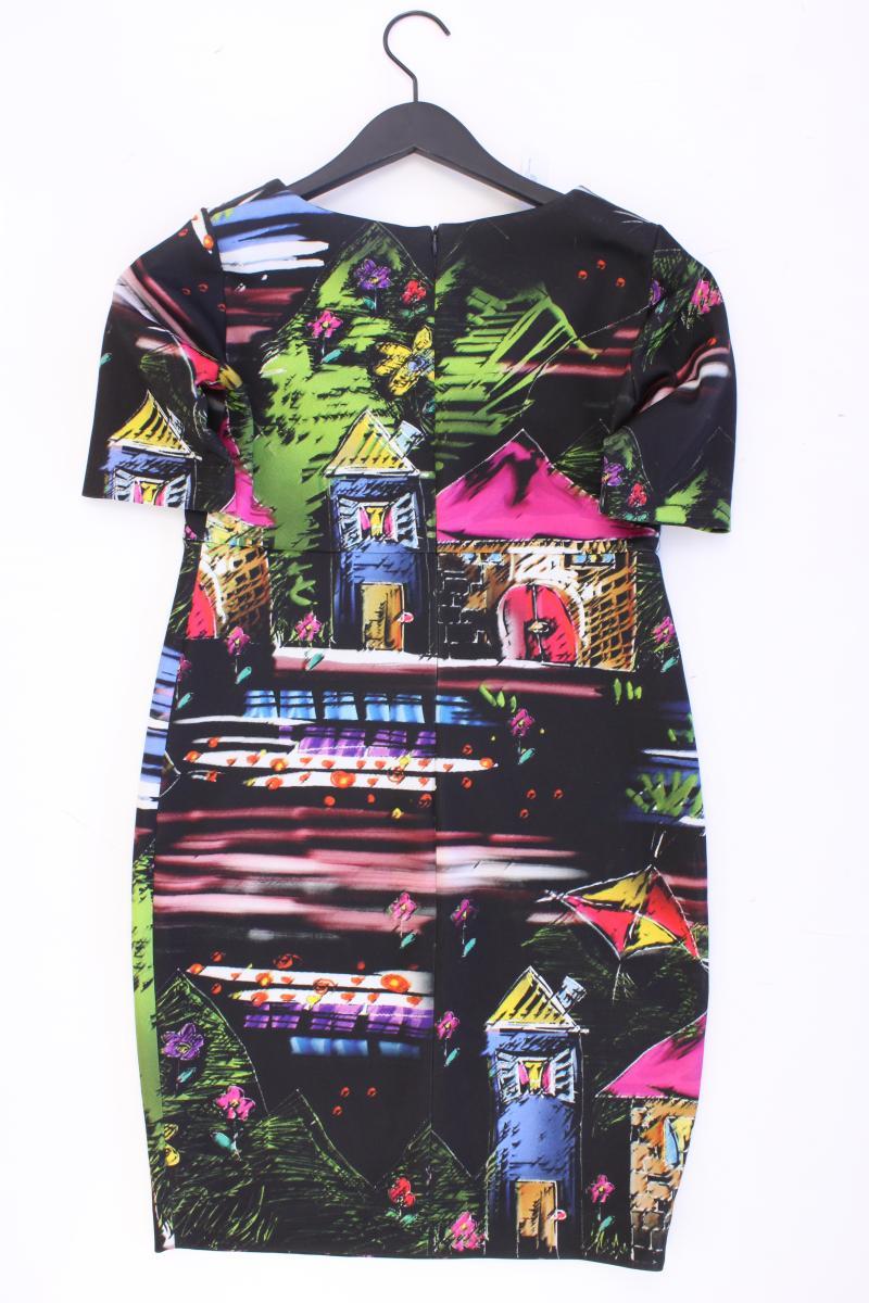 PiuPiu Kurzarmkleid Gr. 36 mit Blumenmuster neuwertig mehrfarbig aus Polyester