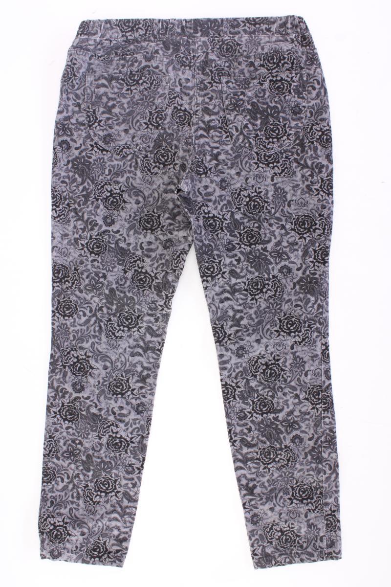 Best Connections Stretchhose Gr. Kurzgröße 21 mit Blumenmuster grau