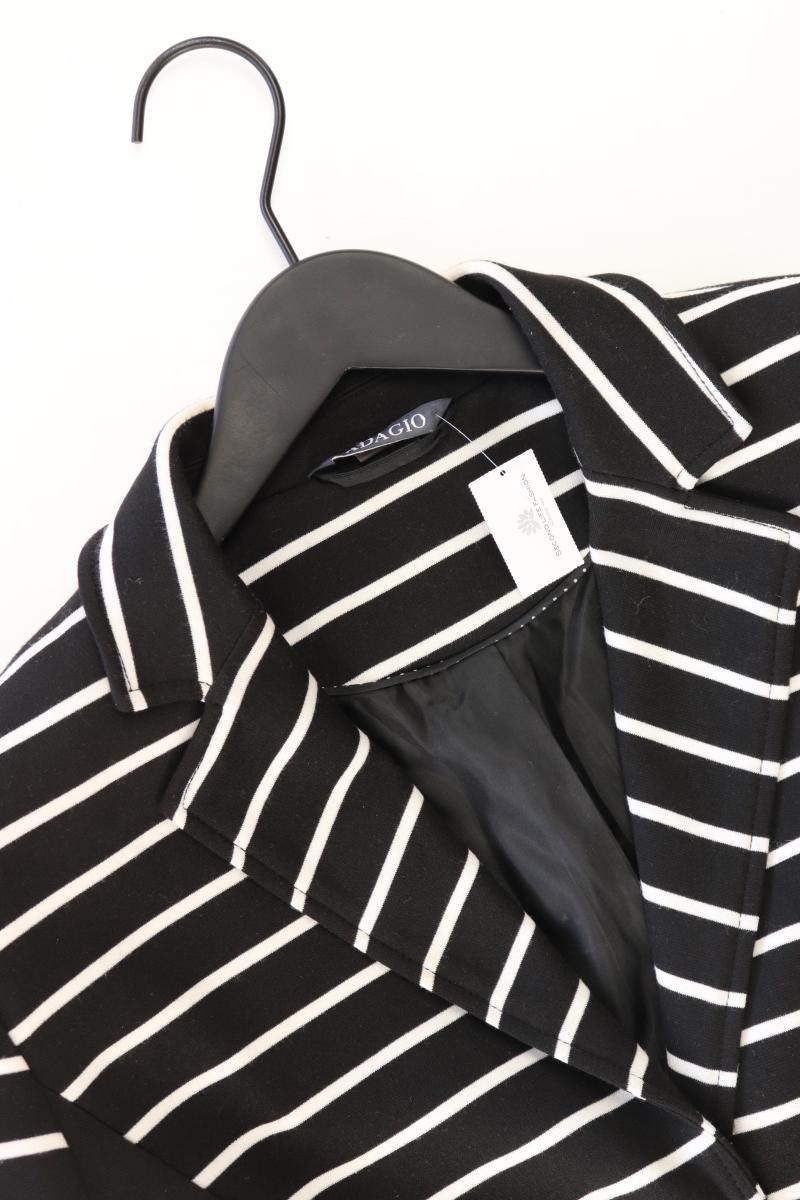 Adagio Jerseyblazer Gr. 44 gestreift schwarz aus Polyester