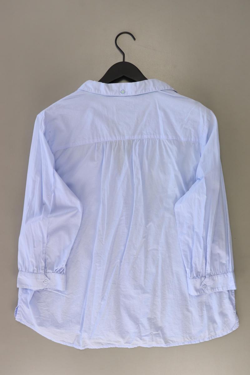 Street One Regular Bluse Gr. 44 3/4 Ärmel blau aus Viskose
