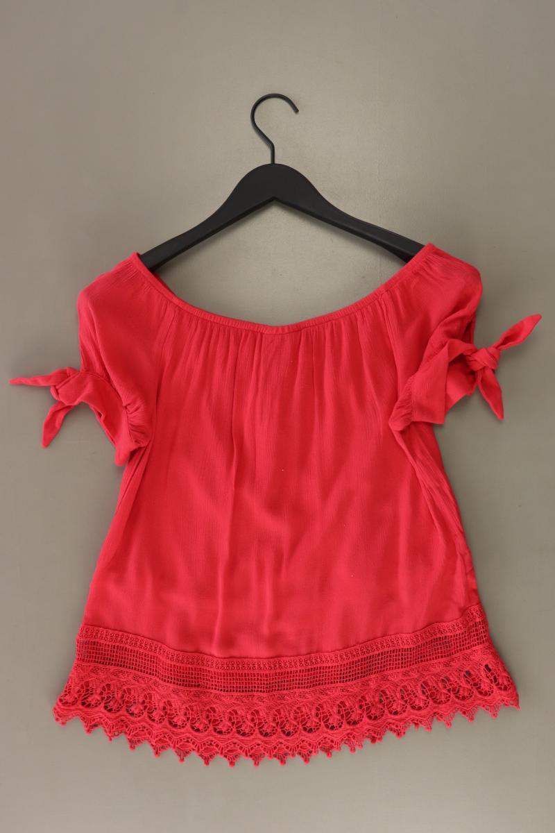 Vero Moda Kurzarmbluse Gr. S mit Carmen-Ausschnitt rot