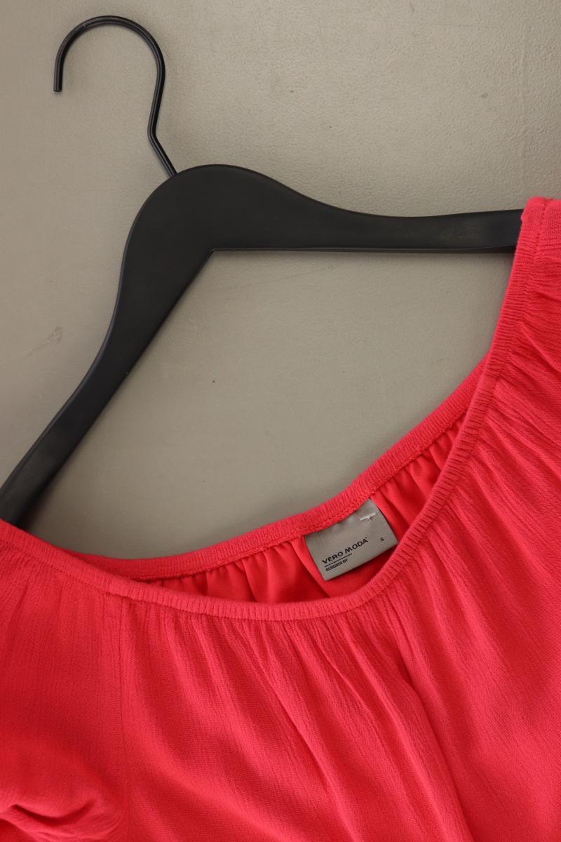 Vero Moda Kurzarmbluse Gr. S mit Carmen-Ausschnitt rot