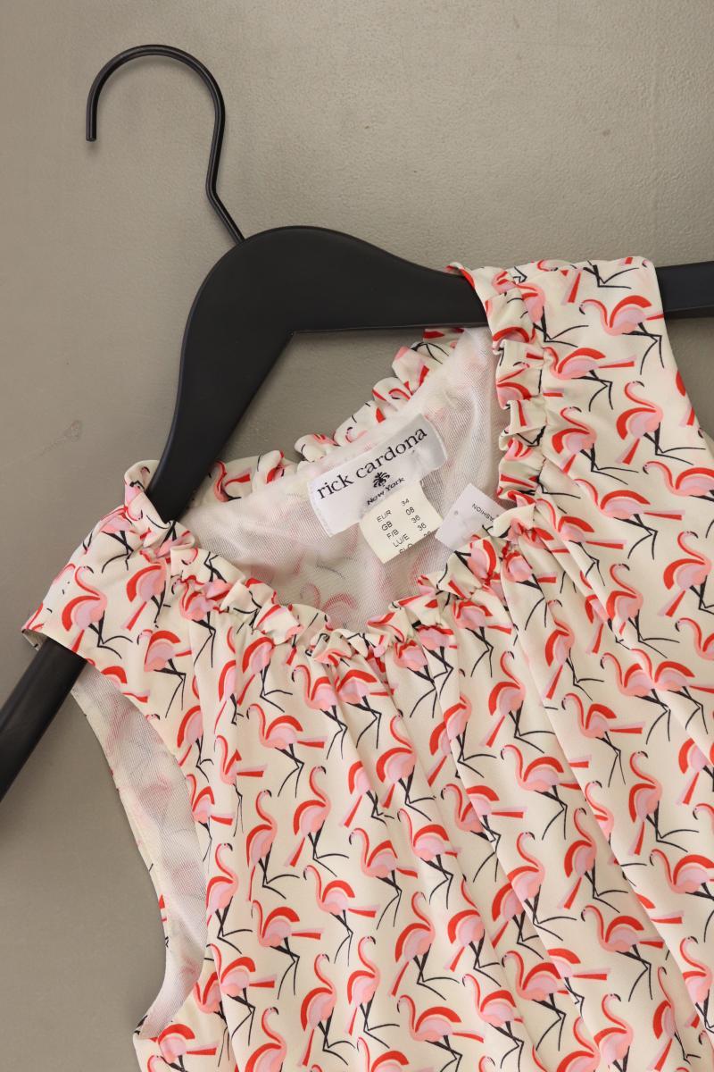 rick cardona Midikleid Gr. 34 Ärmellos creme aus Polyester
