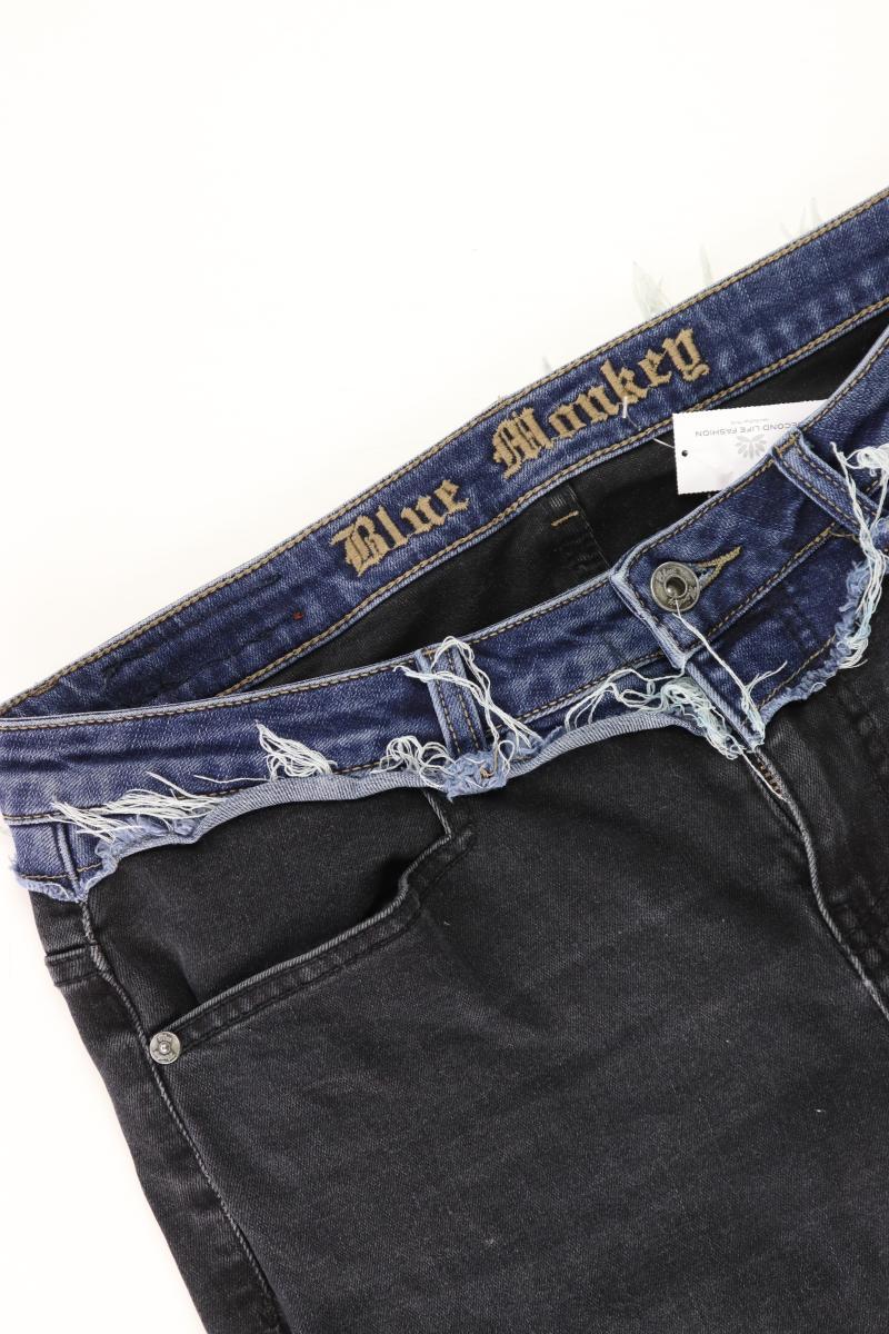 Blue Monkey Skinny Jeans Gr. W29/L32 schwarz aus Baumwolle