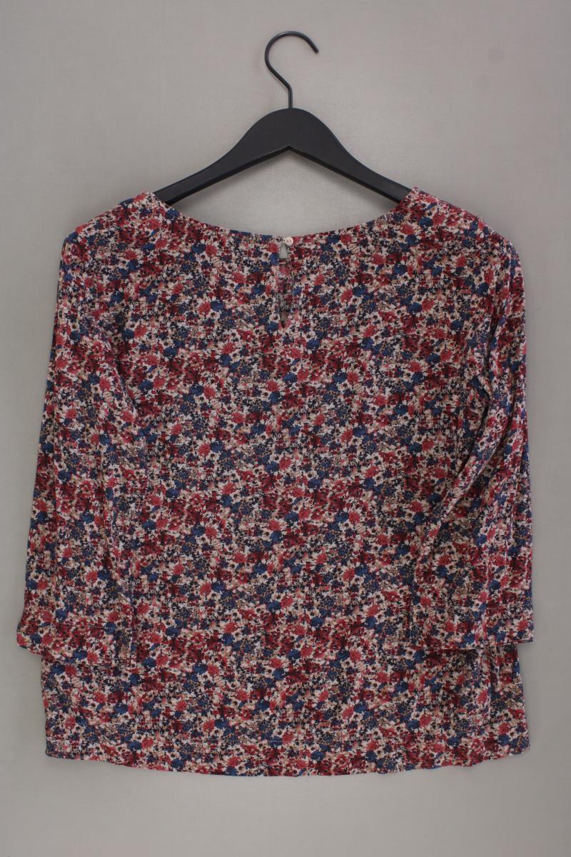 Tom Tailor Regular Bluse Gr. 36 mit Blumenmuster 3/4 Ärmel mehrfarbig