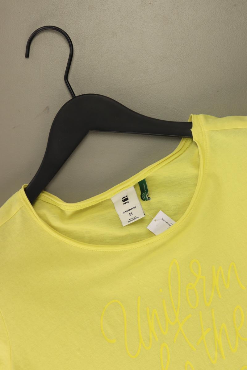 G-Star RAW T-Shirt Gr. M Kurzarm gelb aus Baumwolle