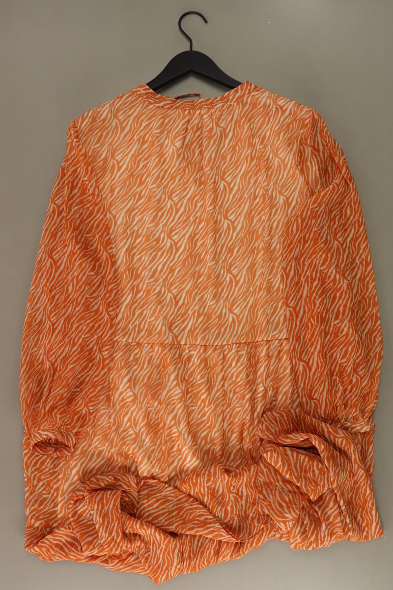 Jenya Chiffonkleid Gr. UK 18 (XL) Langarm orange aus Polyester
