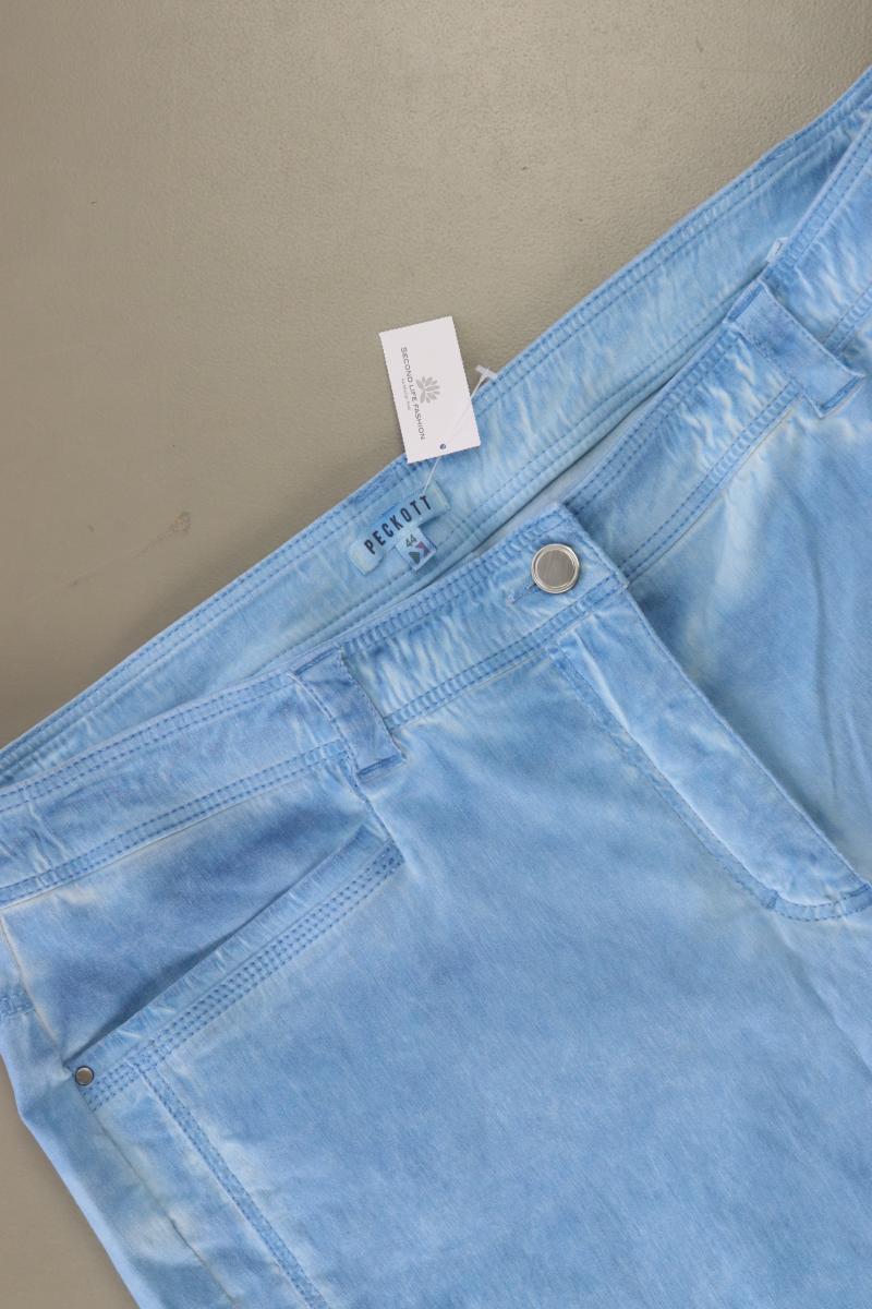 PECKOTT 3/4 Hose Gr. 44 blau aus Baumwolle