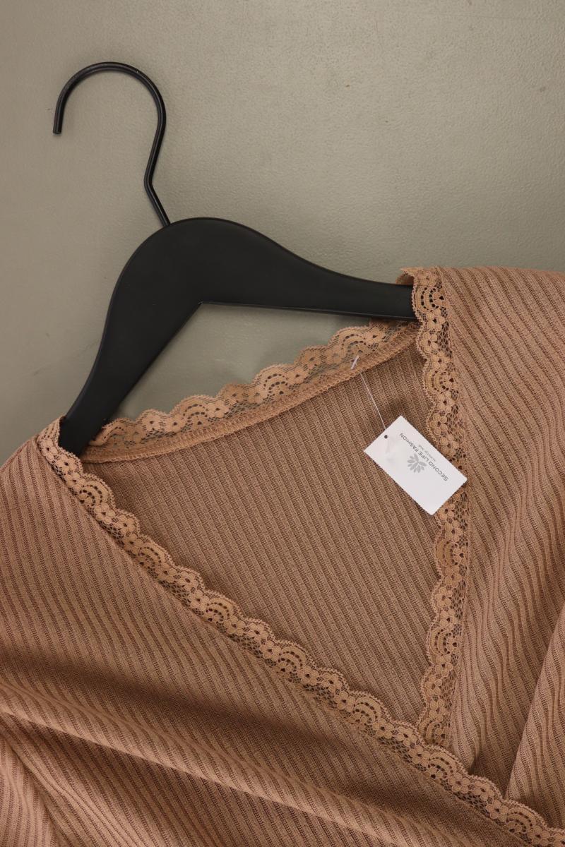 Shein Schlauchkleid Gr. XL neuwertig Langarm braun aus Polyester