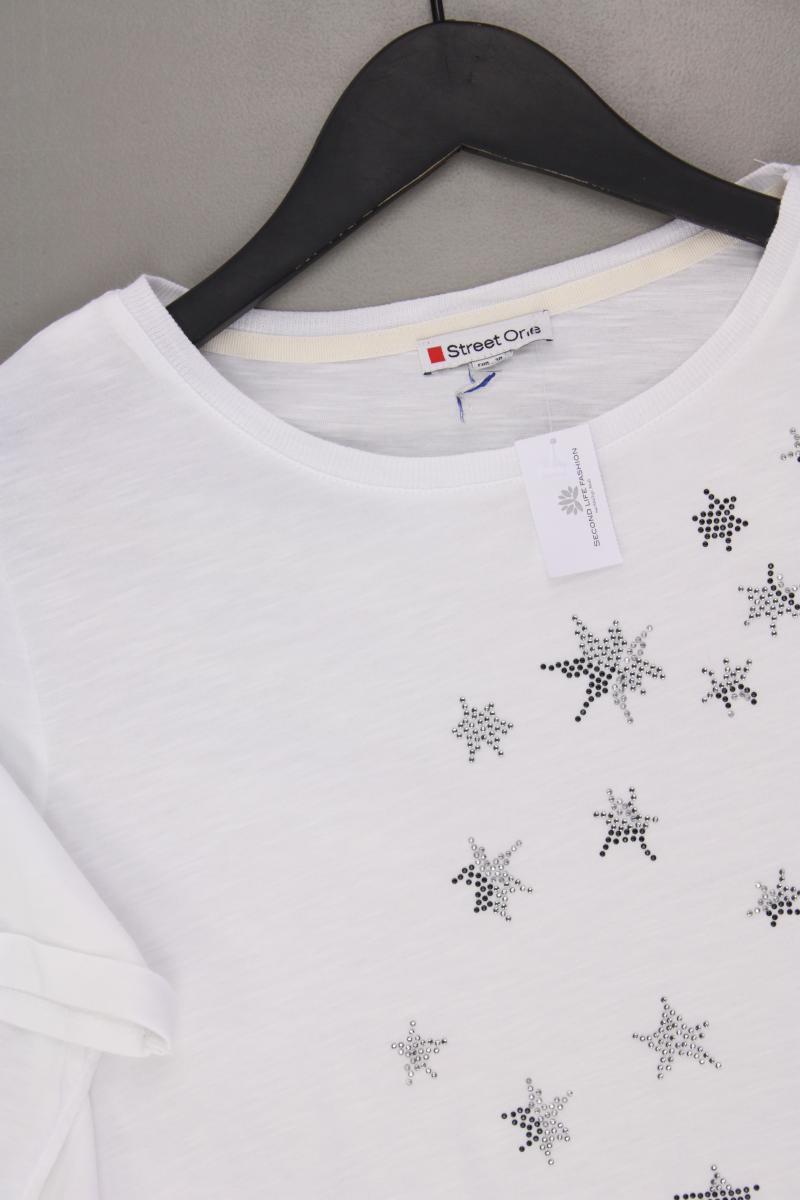 Street One T-Shirt Gr. 38 Kurzarm weiß