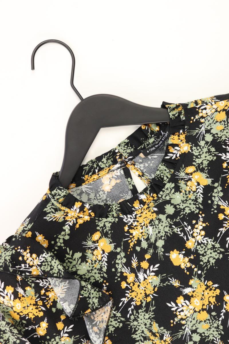 One more story Langarmbluse Gr. 36 mit Blumenmuster neuwertig schwarz