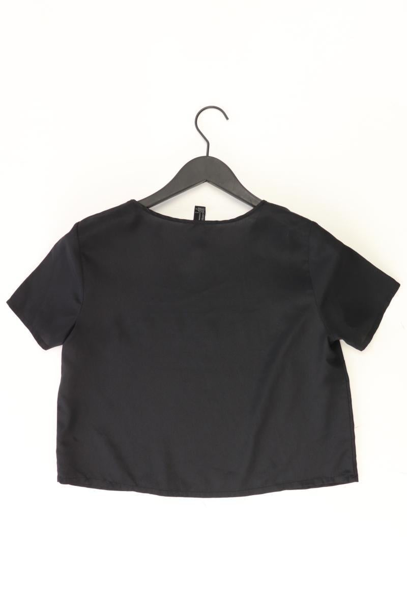forever 21 Kurzarmbluse Gr. M schwarz aus Polyester