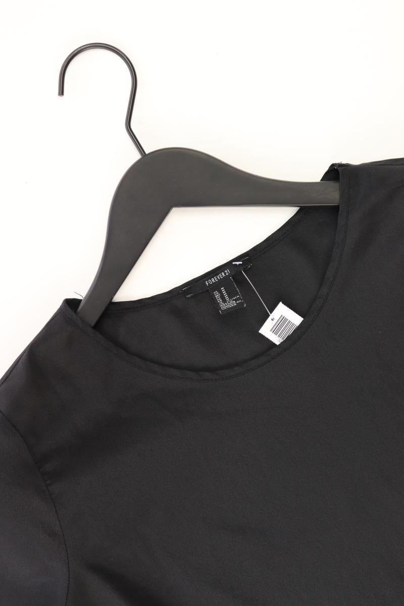forever 21 Kurzarmbluse Gr. M schwarz aus Polyester