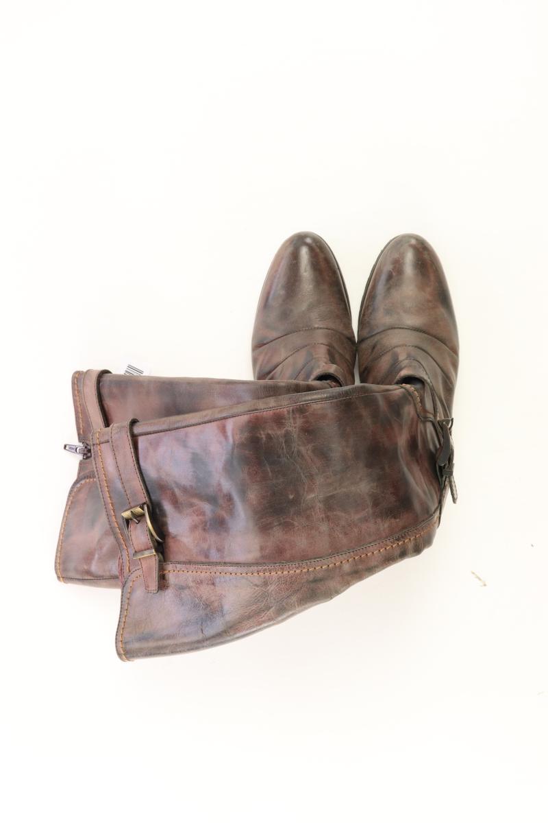 MILANO High-Heel Stiefel Gr. 36 braun aus Leder