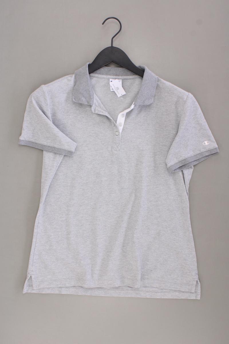Champion Poloshirt Gr. XL Kurzarm grau