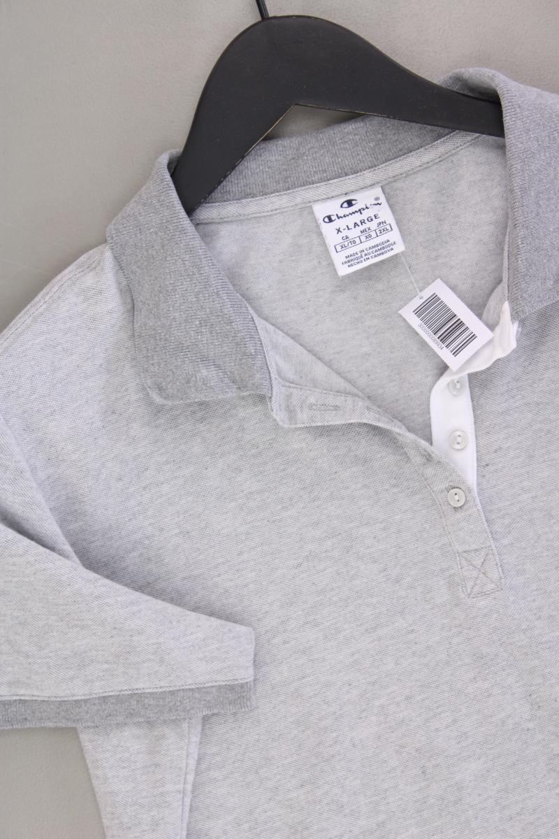 Champion Poloshirt Gr. XL Kurzarm grau
