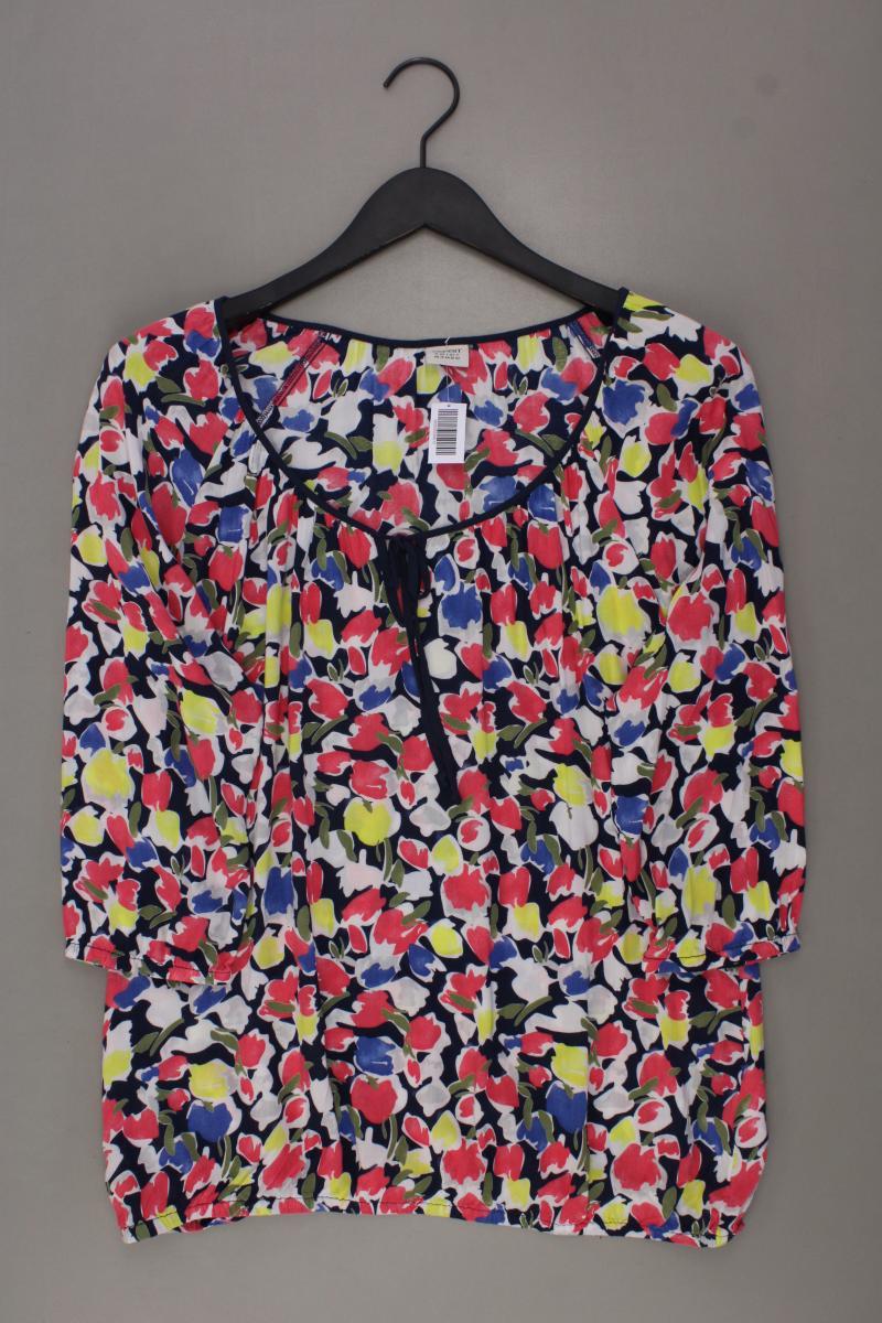 Esprit Regular Bluse Gr. 40 mit Blumenmuster 3/4 Ärmel mehrfarbig aus Viskose