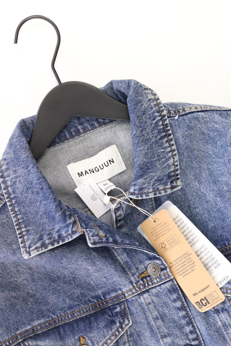 Manguun Jeansjacke Gr. 36 neu mit Etikett Neupreis: 49,99€! blau aus Baumwolle