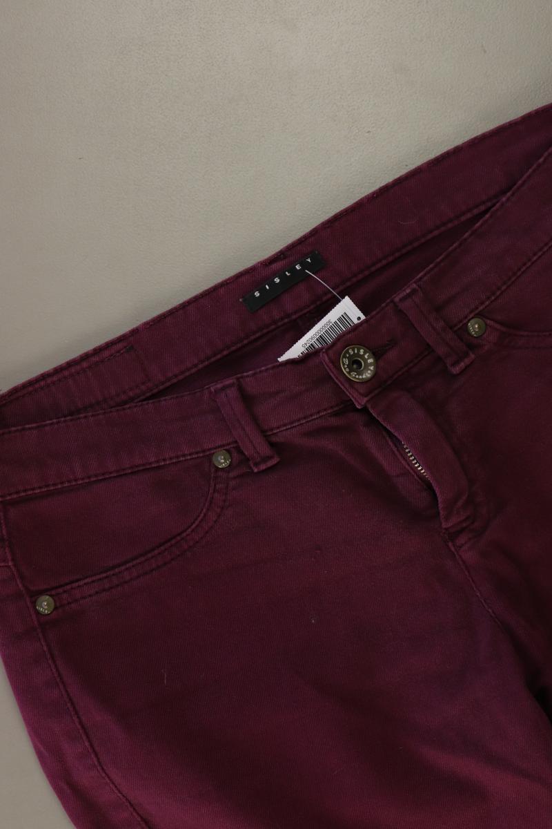 Sisley Skinny Jeans Gr. W29/L30 lila aus Baumwolle