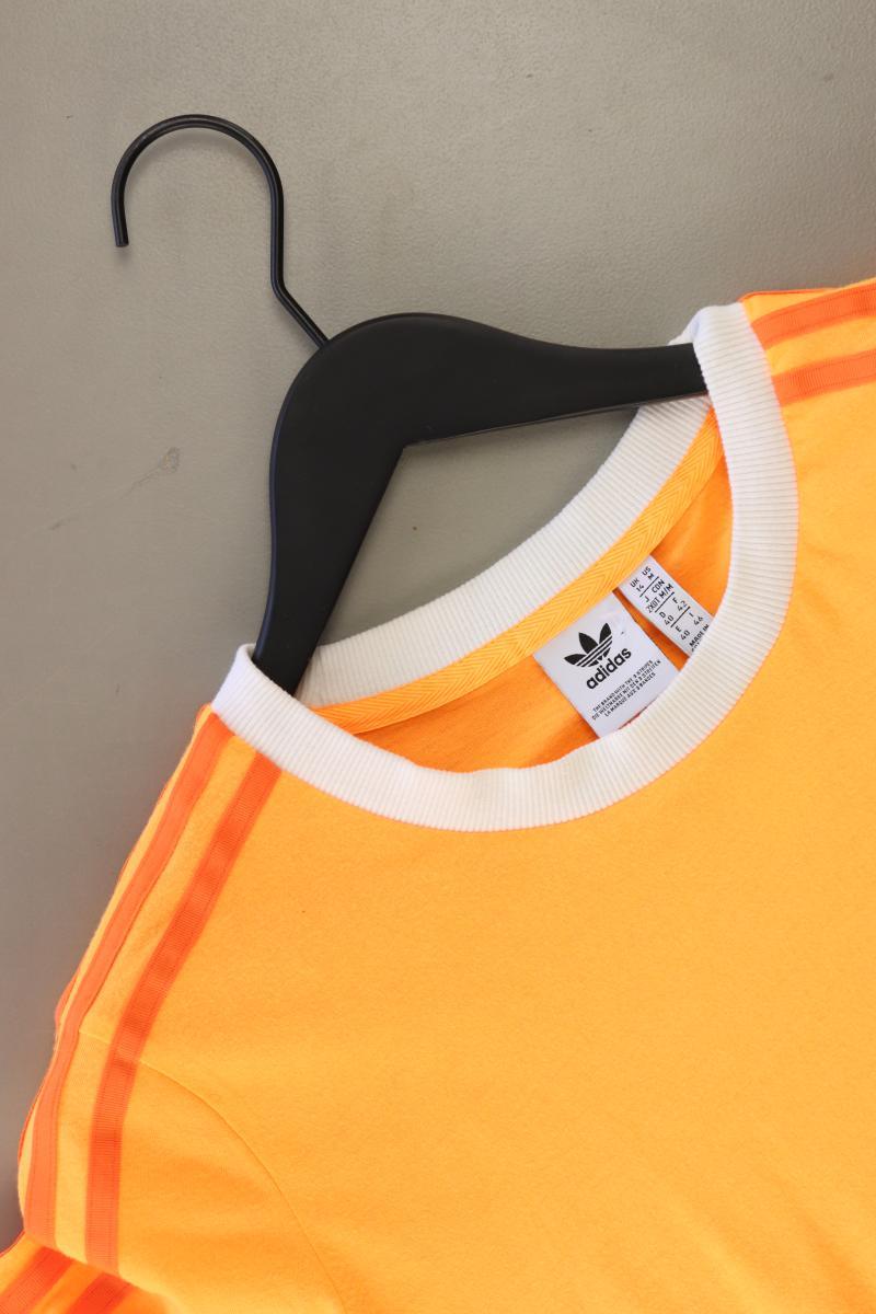 Adidas Sportshirt Gr. 40 Kurzarm orange aus Polyester
