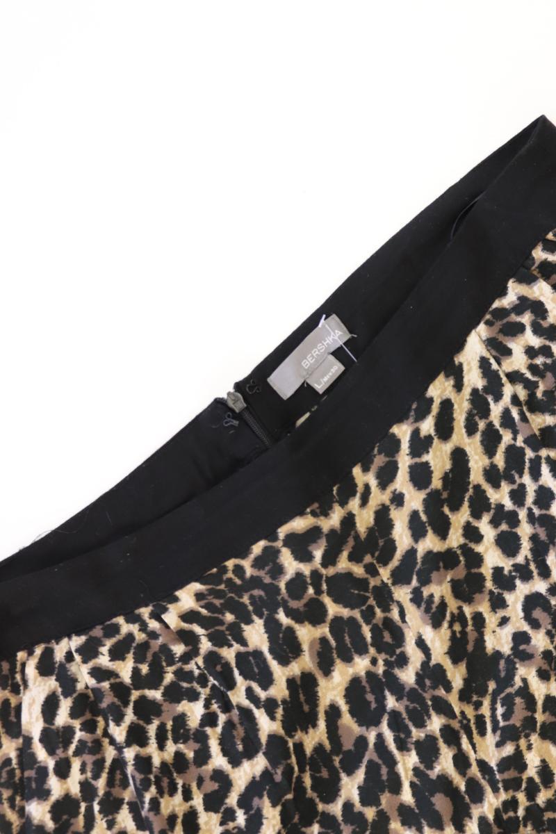 Bershka Stretchhose Gr. L mit Tierdruck braun