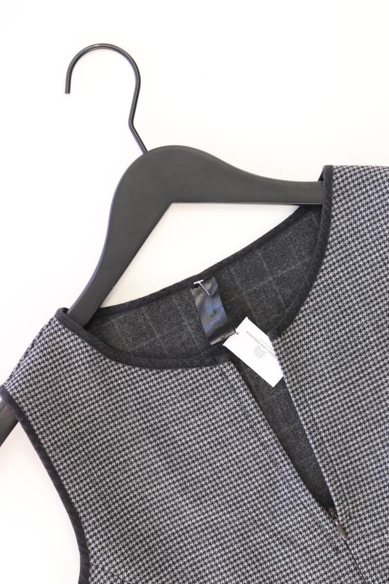 Loft Bleistiftkleid Gr. 38 hahnentritt mit Gürtel Ärmellos grau