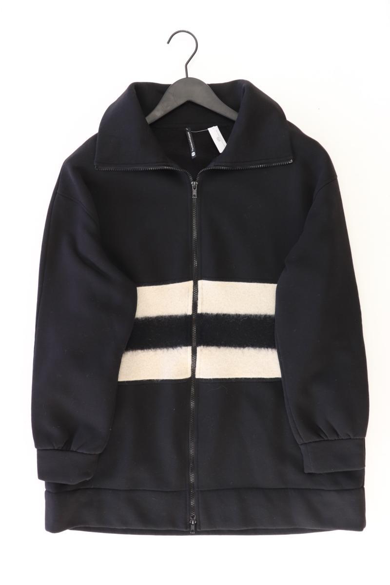 pier antonio gaspari Lange Jacke Gr. IT 46 (M) schwarz aus Baumwolle