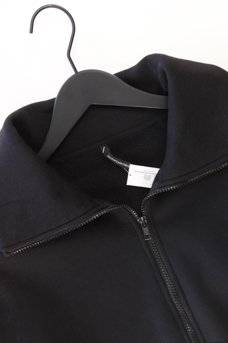 pier antonio gaspari Lange Jacke Gr. IT 46 (M) schwarz aus Baumwolle