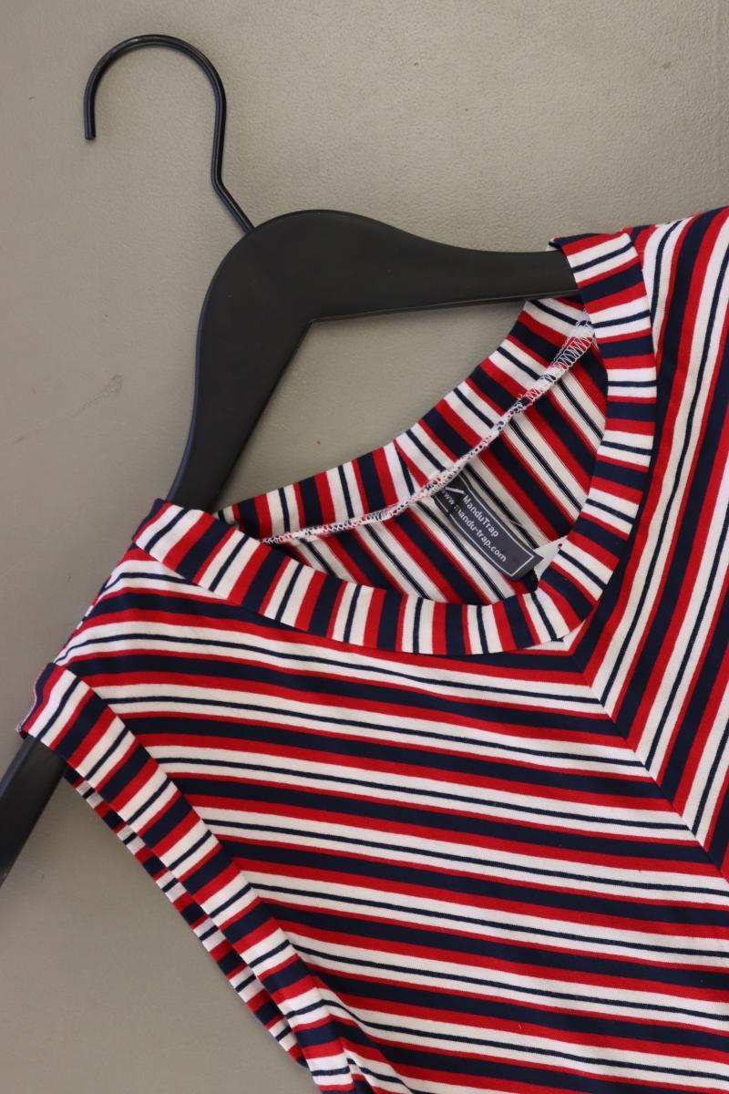 ManduTrap Jerseykleid Gr. 38 gestreift Ärmellos rot