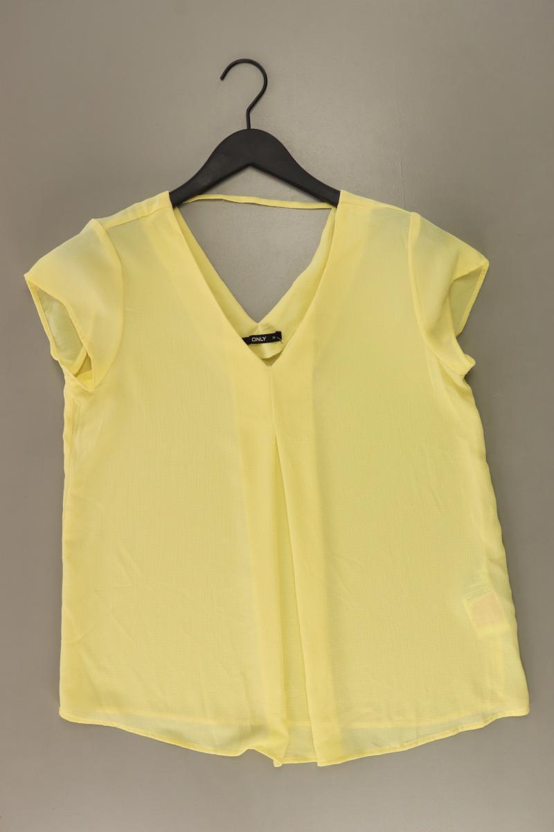 Only Kurzarmbluse Gr. 36 gelb aus Polyester