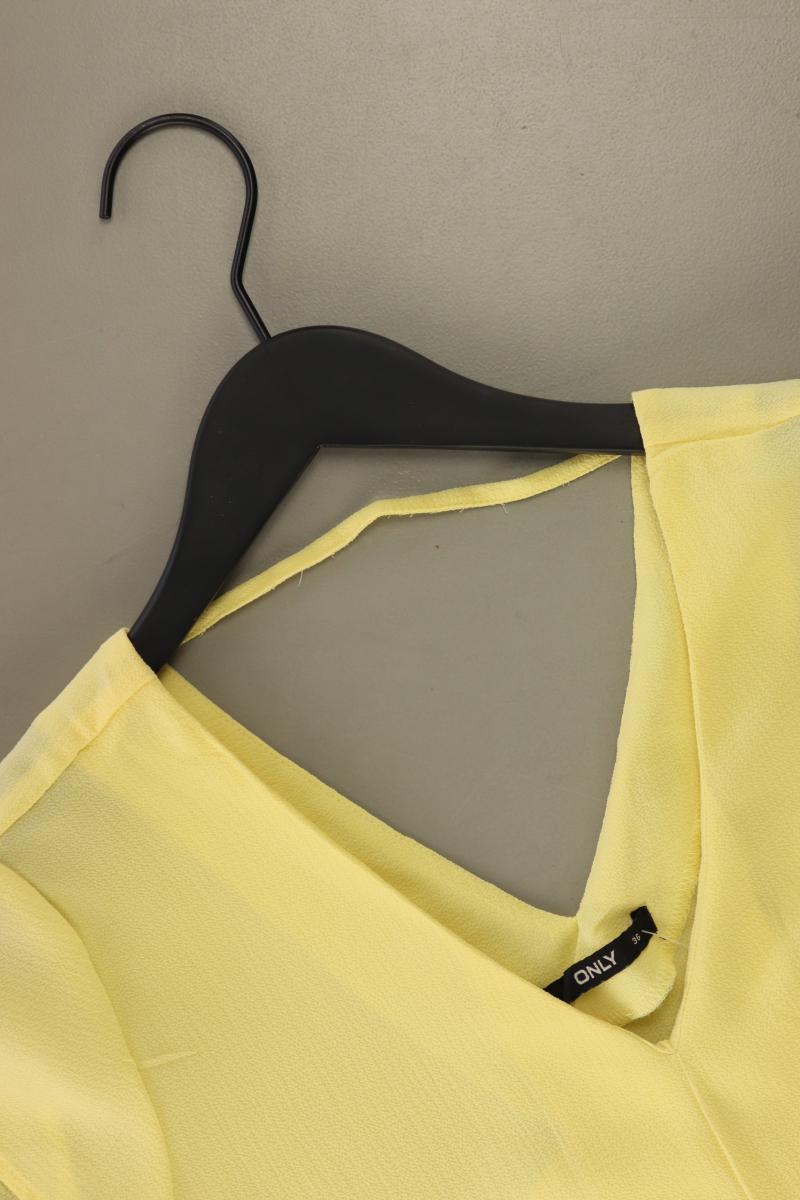 Only Kurzarmbluse Gr. 36 gelb aus Polyester