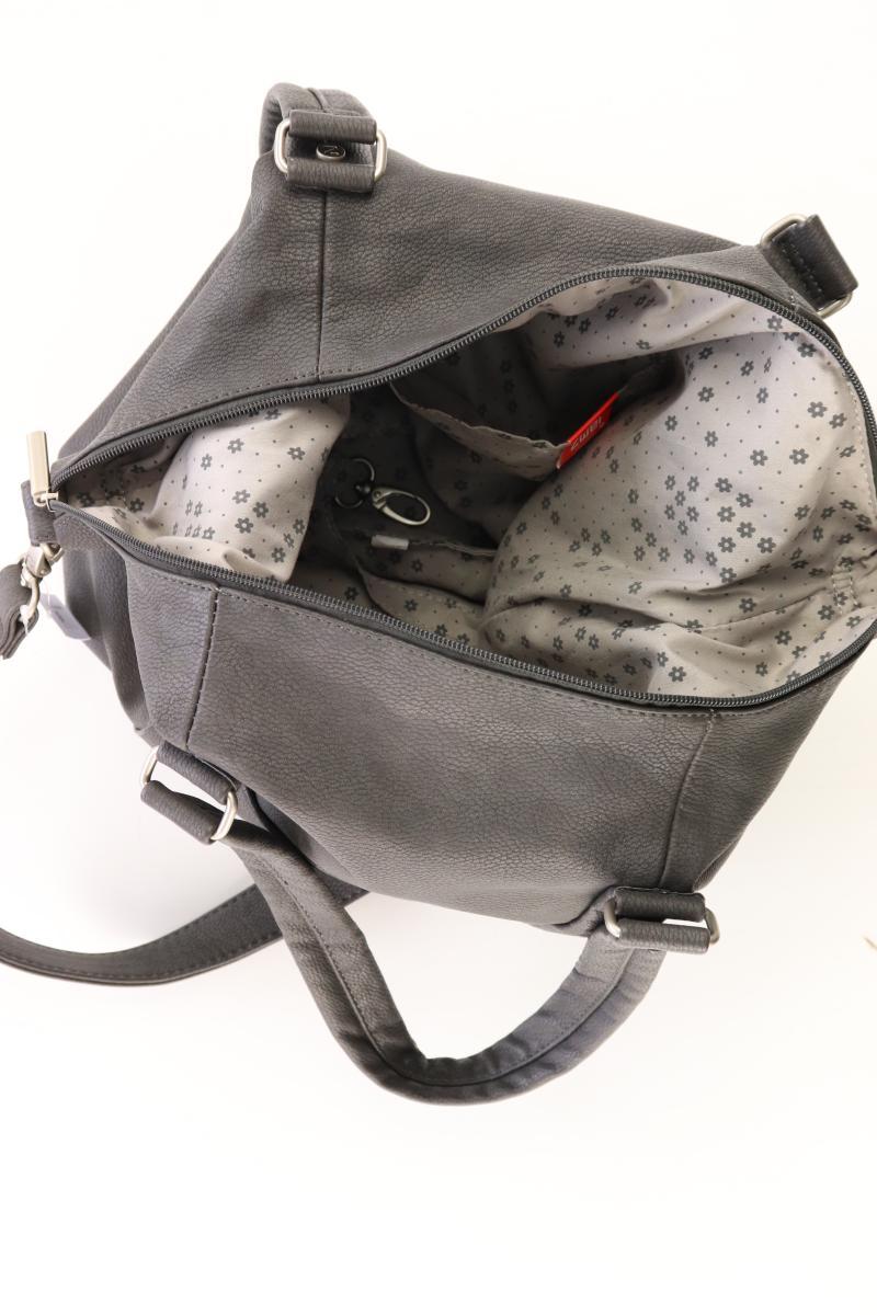 zwei Umhängetasche grau aus Polyurethan