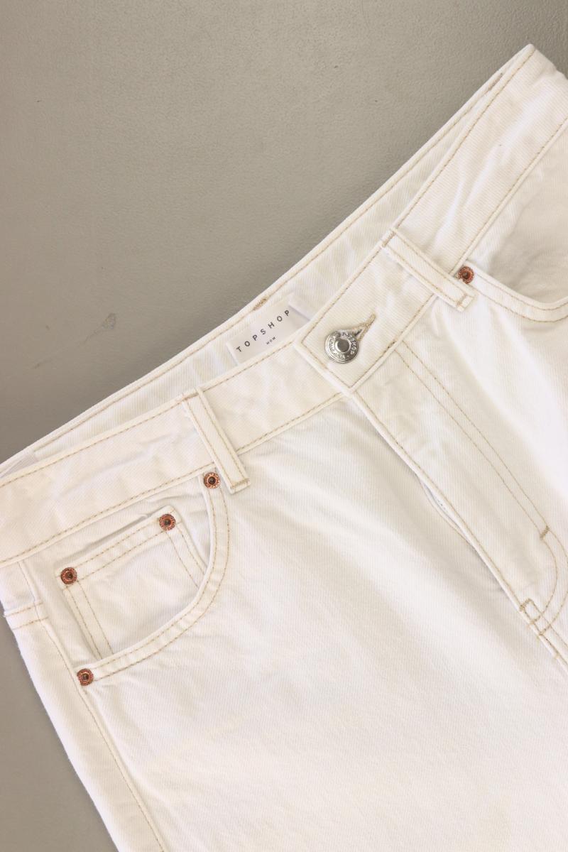 Topshop Mom Jeans Gr. w28/L32 weiß aus Baumwolle