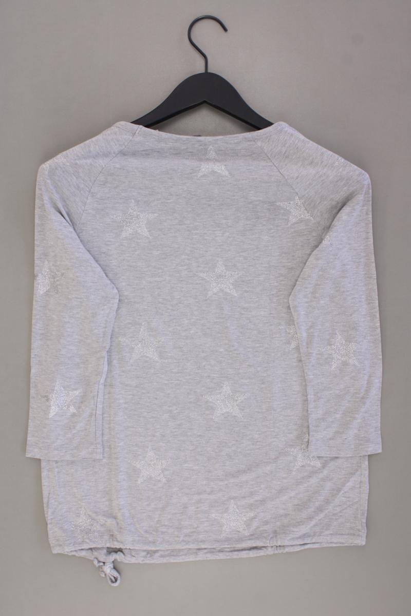 Street One Shirt mit Sternenmuster Gr. 36 neuwertig 3/4 Ärmel grau