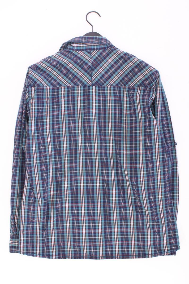 Blend Karohemd für Herren Gr. XL kariert Langarm blau aus Baumwolle