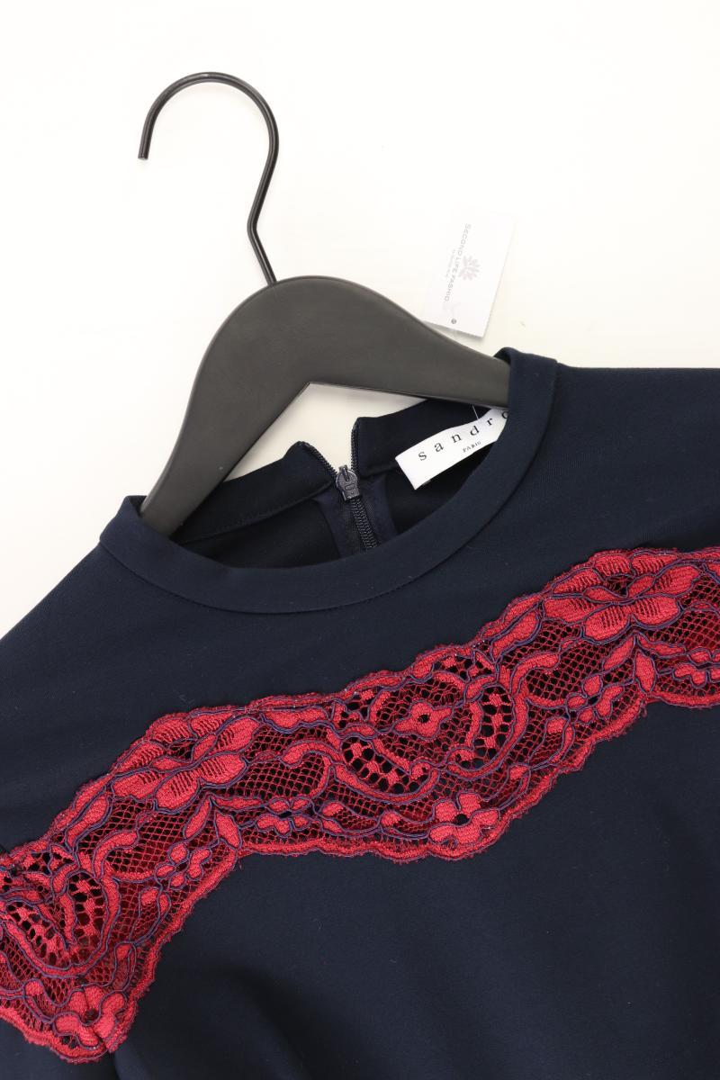 Sandro Langarmkleid Gr. IT 44 (M) blau aus Viskose