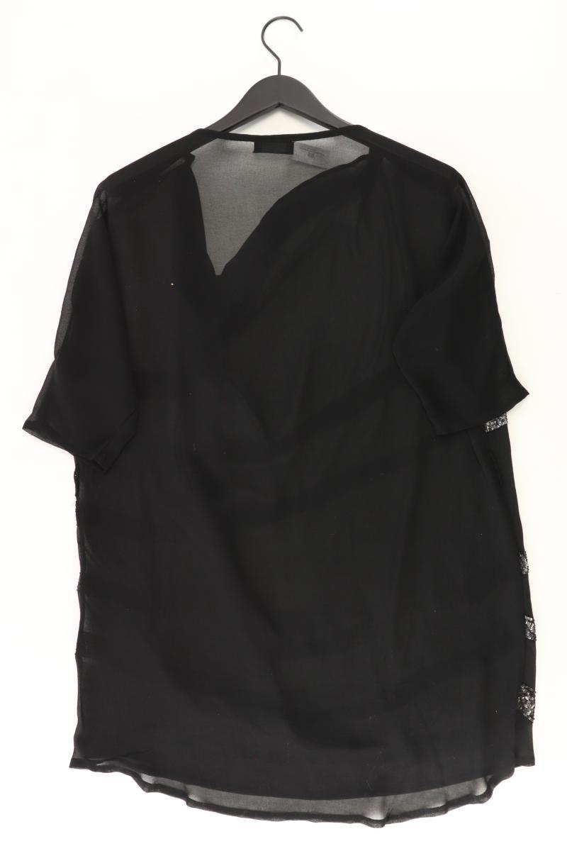 Guess Chiffonbluse Gr. 38 Kurzarm schwarz aus Polyester