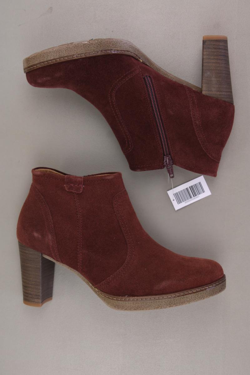 Gabor Stiefeletten Gr. 38 neuwertig rot aus Leder