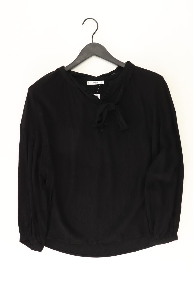 Mango Langarmbluse Gr. M schwarz