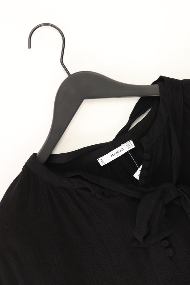 Mango Langarmbluse Gr. M schwarz