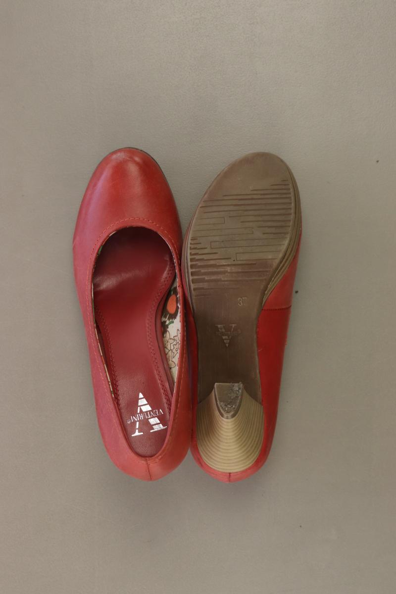 Venturini Milano Pumps Gr. 37 rot aus Leder