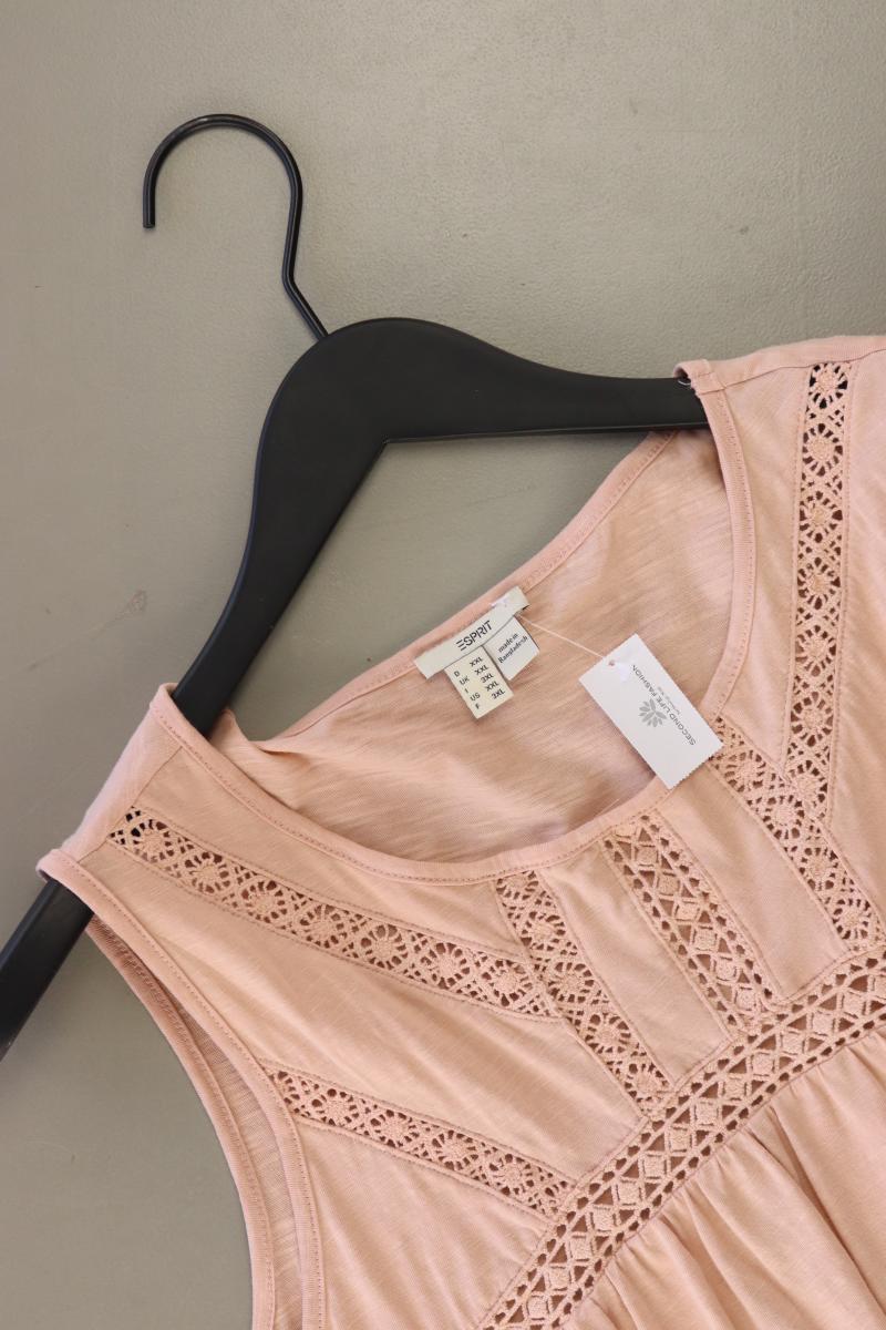 Esprit Ärmellose Bluse Gr. XXL rosa aus Baumwolle