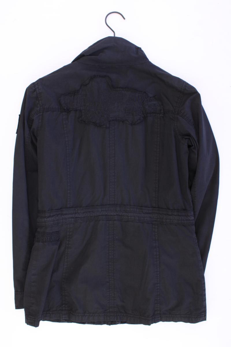 Soccx Lange Jacke Gr. 36 schwarz aus Baumwolle