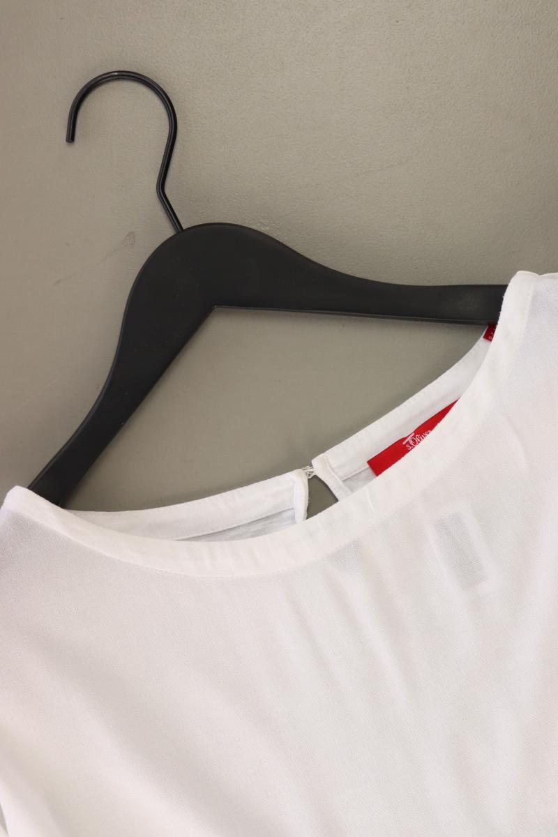 s.Oliver Regular Bluse Gr. 38 3/4 Ärmel weiß